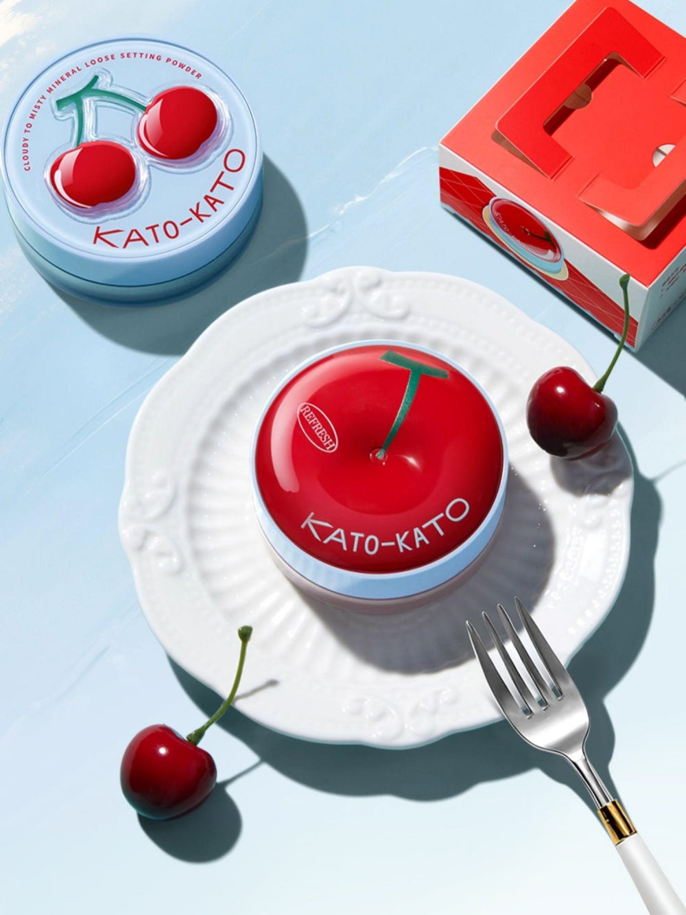 KATO-KATO多云转雾矿物质控油散粉（樱桃限定）