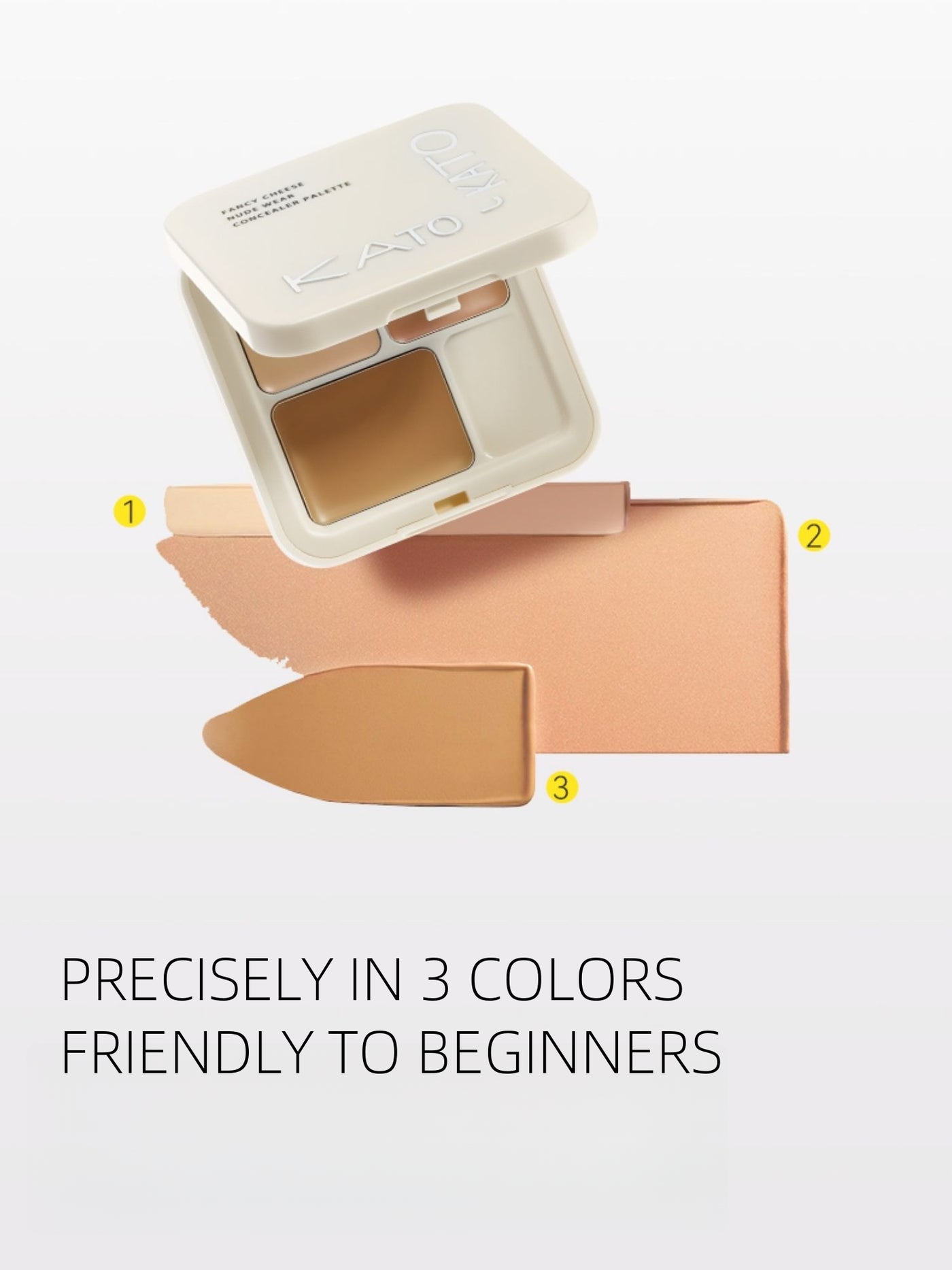 KATOKATO - [Woven Me] Fancy Cheese Nude Wear Concealer Palette 5g