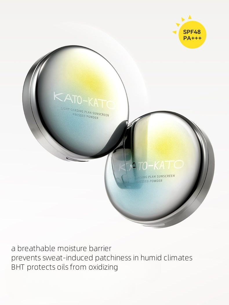 KATOKATO - Light Chasing Plan Sunscreen Pressed Powder 9g SPF48 PA+++