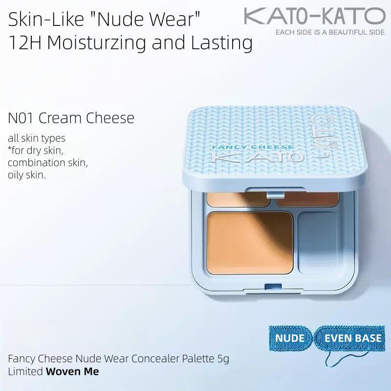 [Woven Me] KATO-KATO Fancy Cheese Nude Wear Concealer Palette 5g