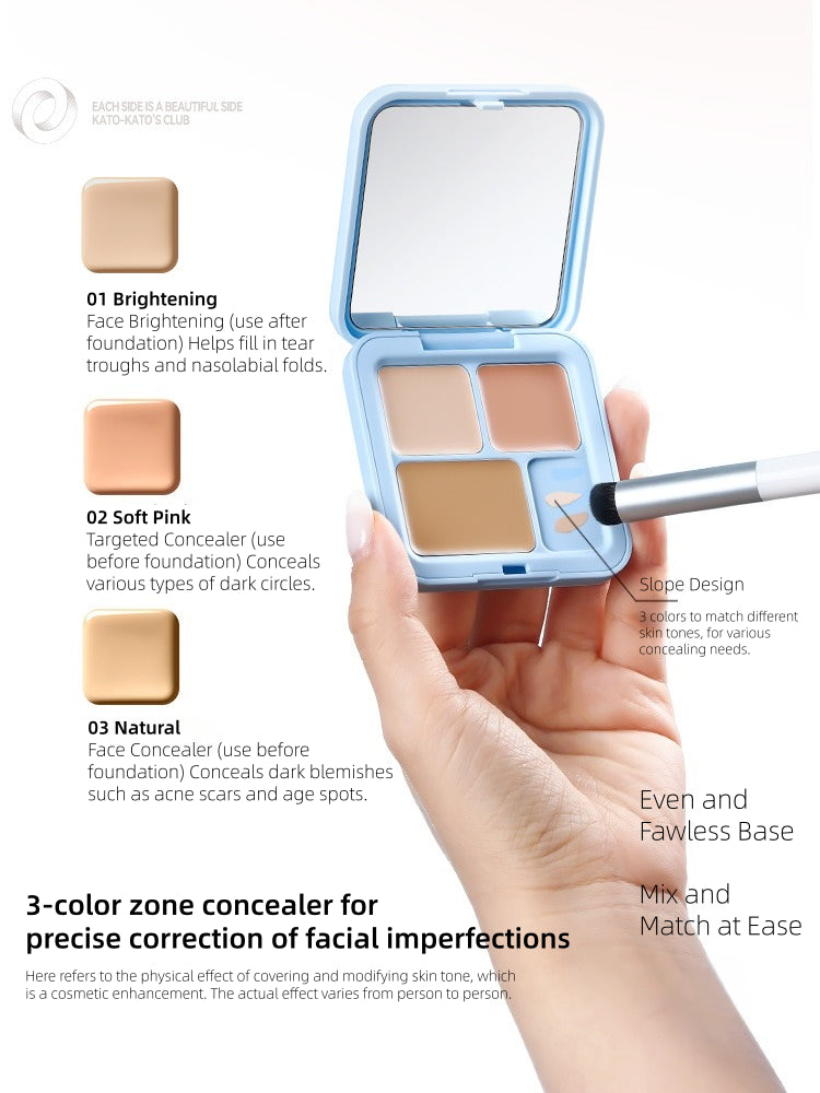 [Woven Me] KATO-KATO Fancy Cheese Nude Wear Concealer Palette 5g