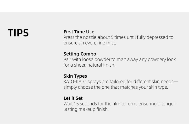 KATOKATO - Cloudy to Misty Lightweight Setting Spray 100ml