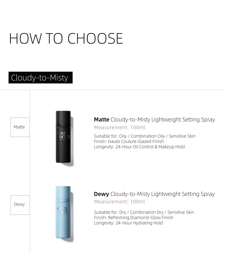 KATOKATO - Cloudy to Misty Lightweight Setting Spray 100ml