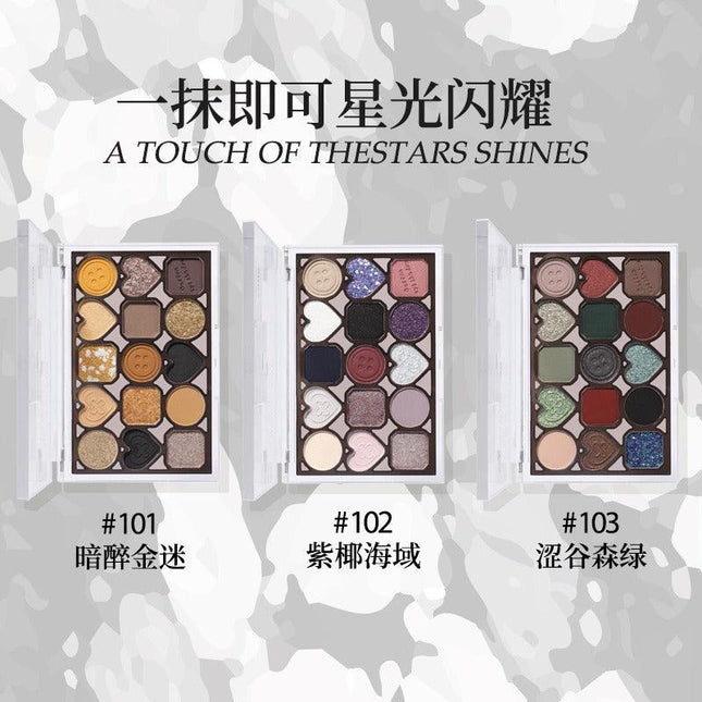 KAXIER - Button Series Eye Palette 15 Colors 12g