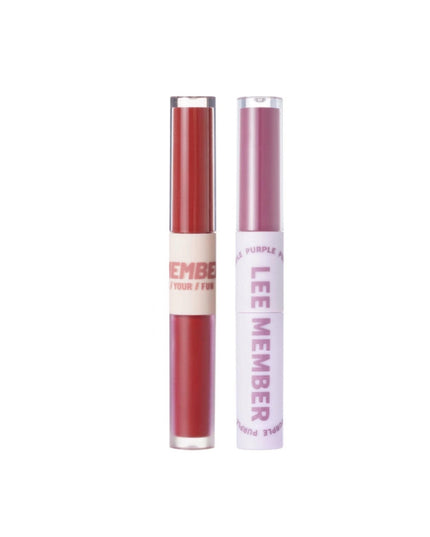 【NEW #10-12】LEEMEMBER Double Your Fun Lip Stain LM004 - Chic Decent