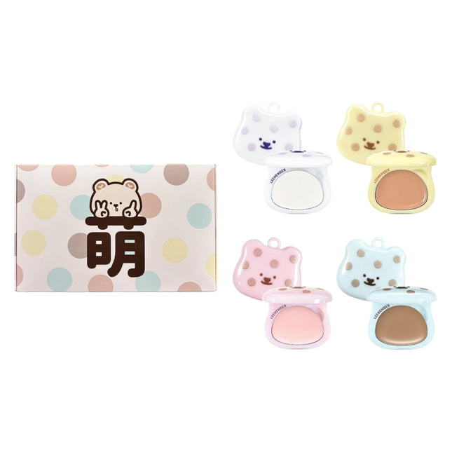 LEEMEMBER - Mini Gift Box Face Makeup Set with Puffs 2.8g