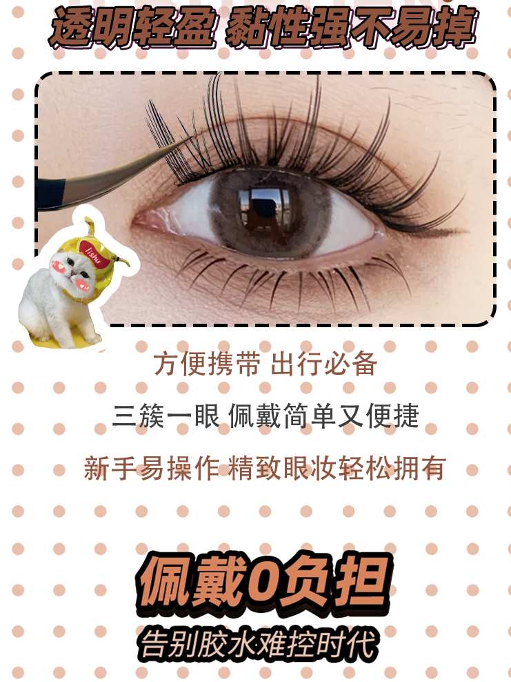 LISHU A Glue Free False Eyelashes Box LS024