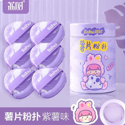 LISHU Chips Bucket Makeup Puff Violet LS005