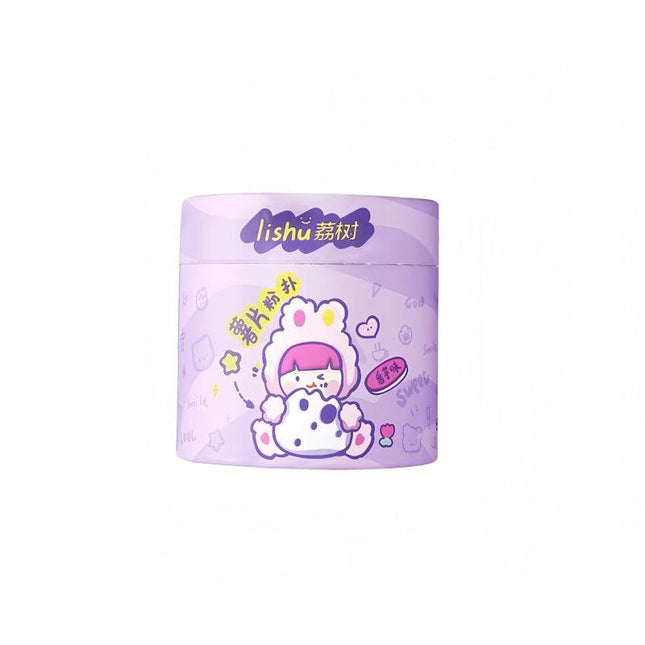 LISHU - Chips Bucket Rubycell Makeup Puff Violet