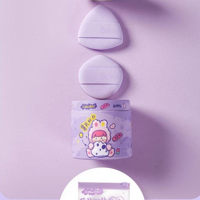 LISHU - Chips Bucket Rubycell Makeup Puff Violet