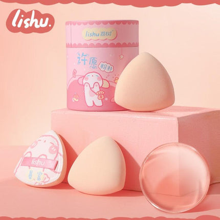 LISHU Wish for You Bucket 3 Rubycell Makeup Puff in LS003