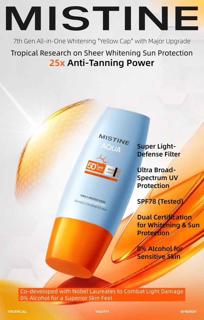 MISTINE - Aqua Base Daily Protection Bright and Light Face Sunscreen Pro 40ml