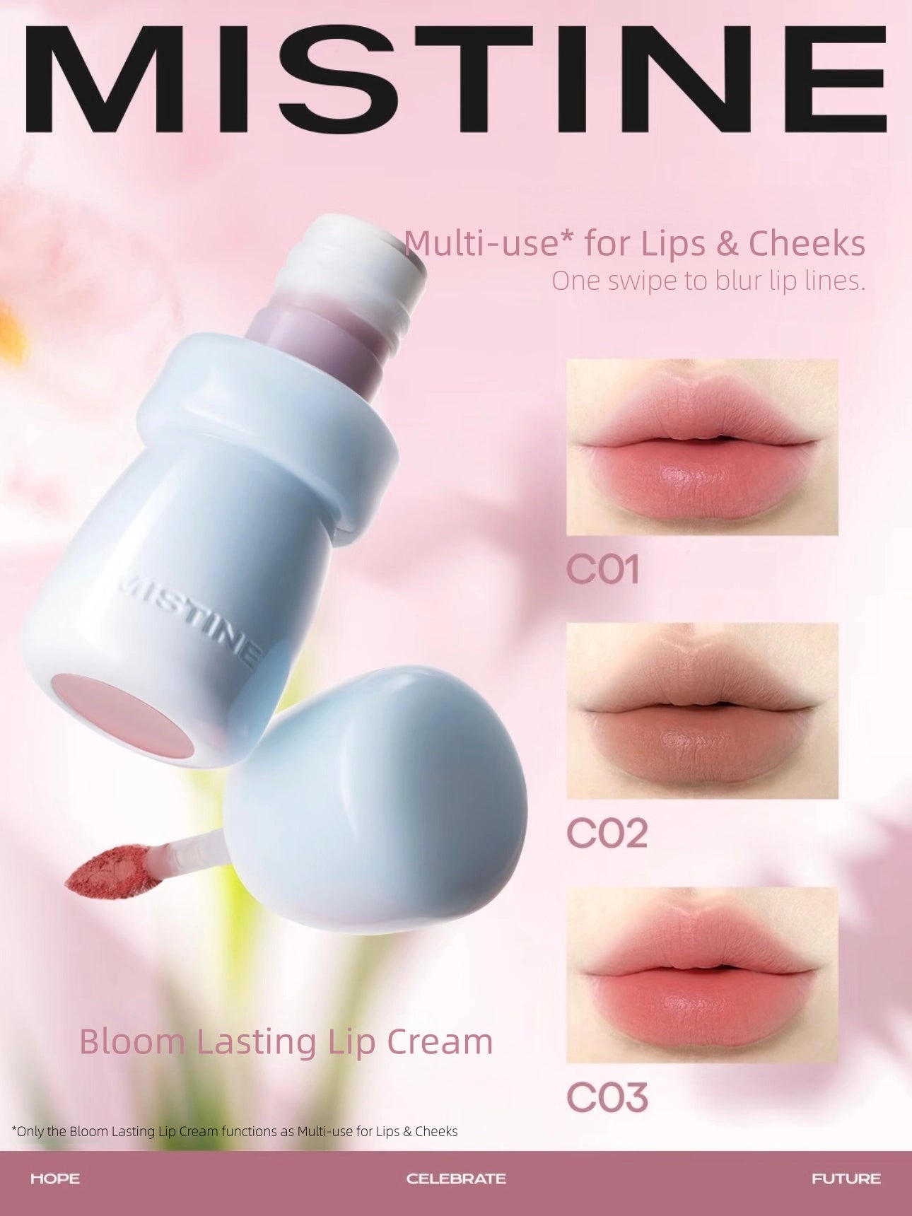 MISTINE - Bloom Lasting Lip Gloss 3g