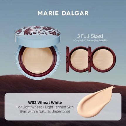 [The Flower of Earth] Marie Dalgar - Seed Skin-Fit Cushion Foundation｜Dry Skin Formula 15g*3