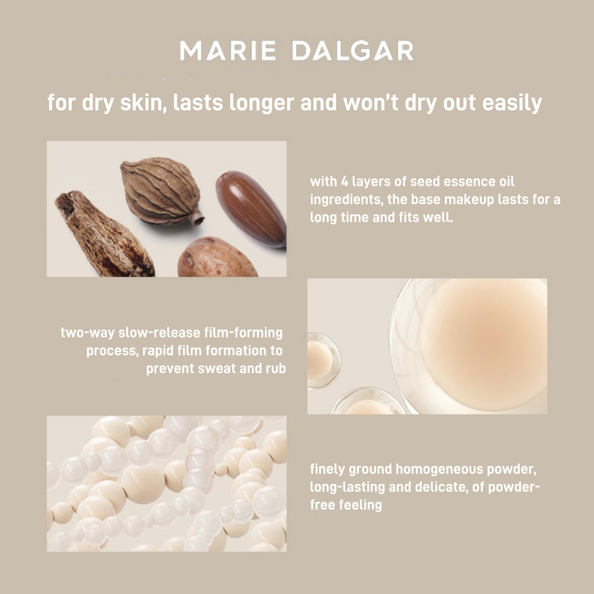 Marie Dalgar Seed Skin Fitting Longwear Foundation MD015