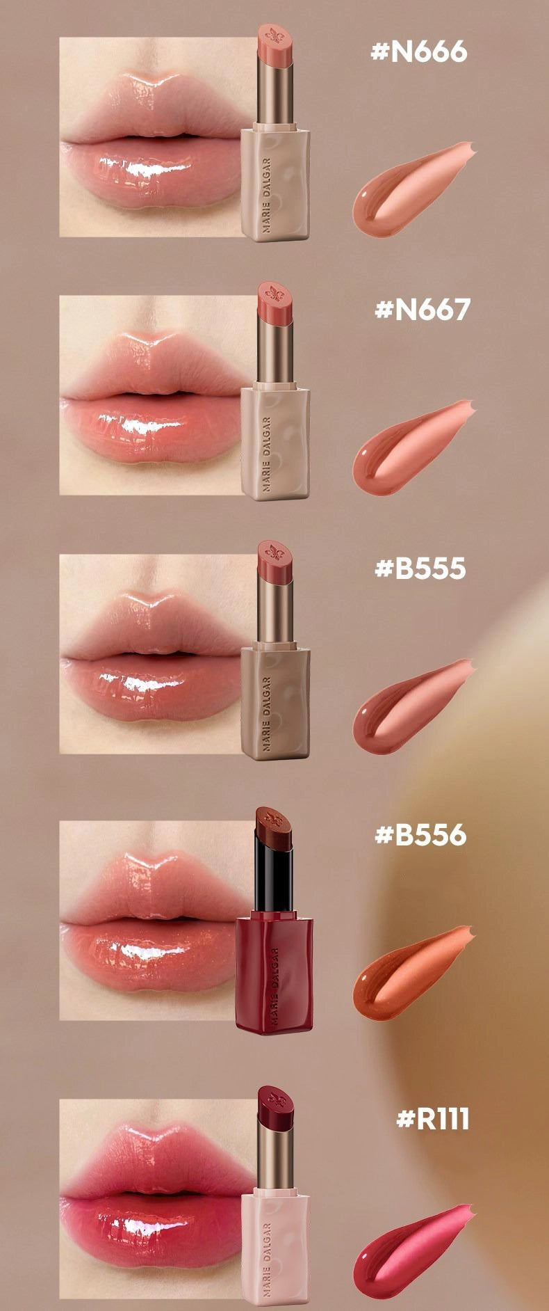 Marie Dalgar - Glaze Essence Repair Lipstick 2.8g
