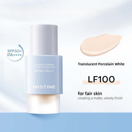 Mistine Pureness Shimmer Liquid Foundation SPF50+ PA++++ 30g