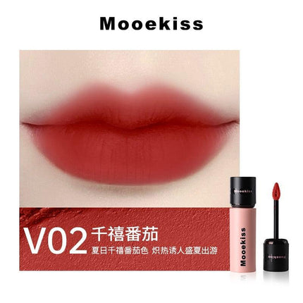 Mooekiss木柯诗唇泥云感哑光口红唇釉雾面丝绒裸色系不易沾杯唇霜MKS001