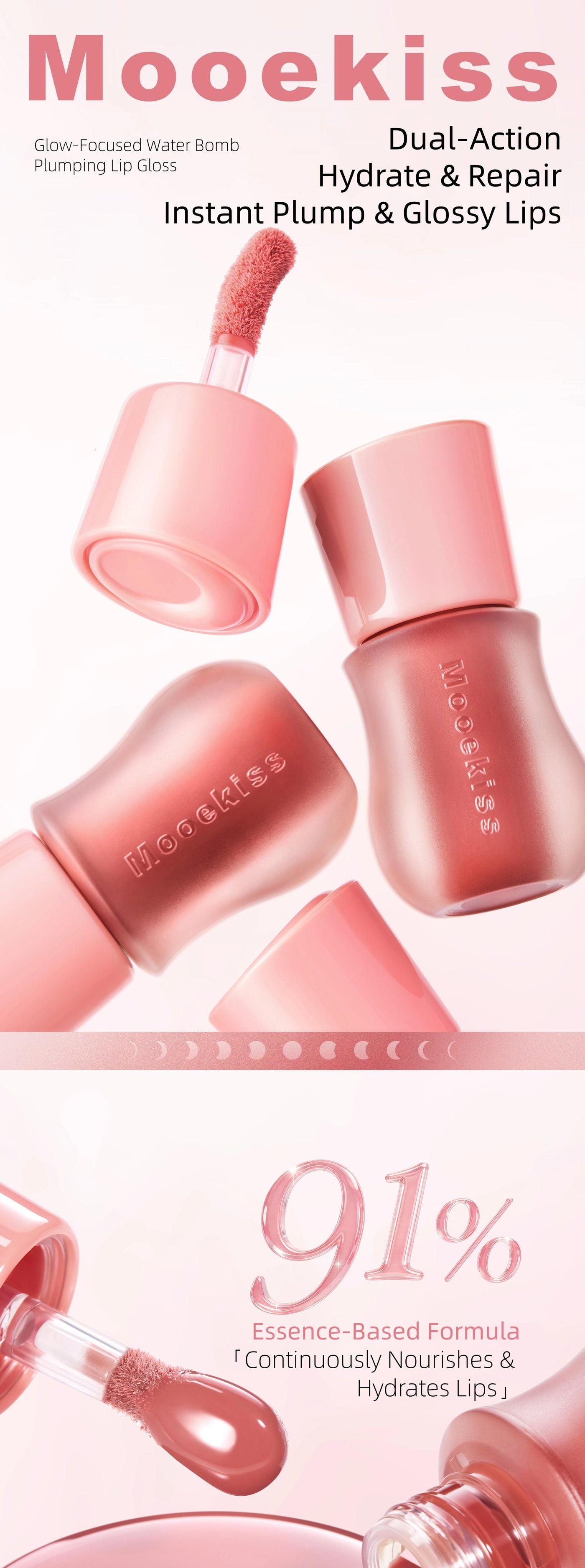 Mooekiss - Glow-Focused Water Bomb Plumping Lip Gloss 3g