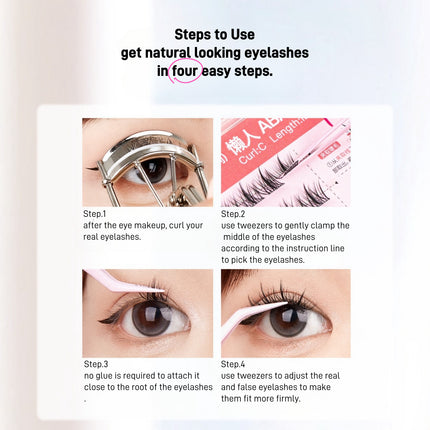 Mr.Wish - 3 Steps for Lazy Girls Glue Free False Eyelashes