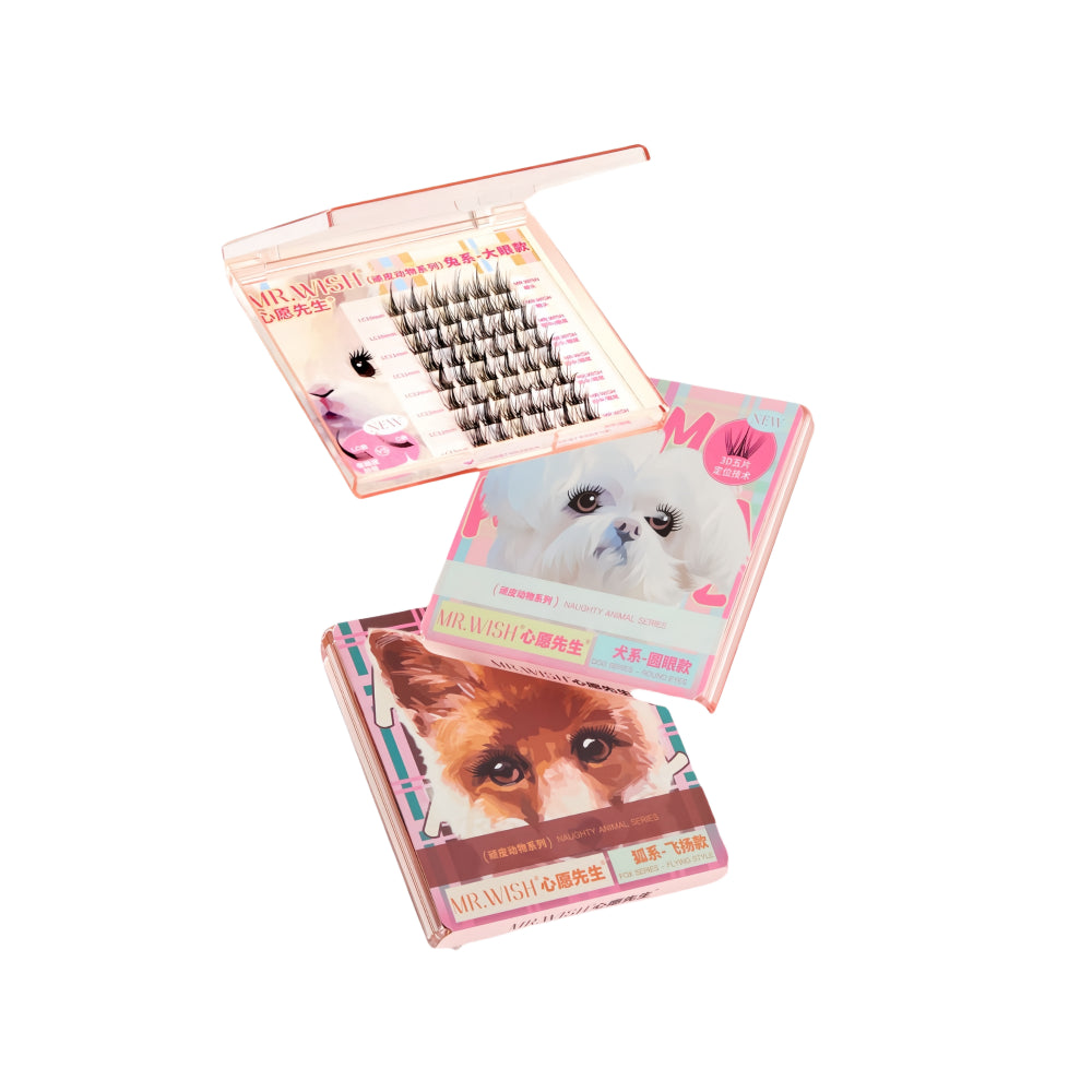 Mr. Wish Naughty Animal Series Rabbit Dog Fox False Eyelashes MW001