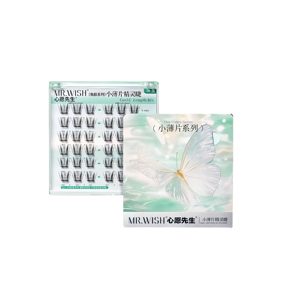 Mr. Wish Thin Flakes Glue Free Eyelashes Butterfly 10-12mm MW002