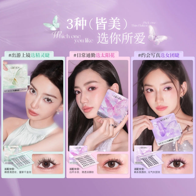 Mr. Wish Thin Flakes Glue Free Eyelashes Butterfly 10-12mm MW002