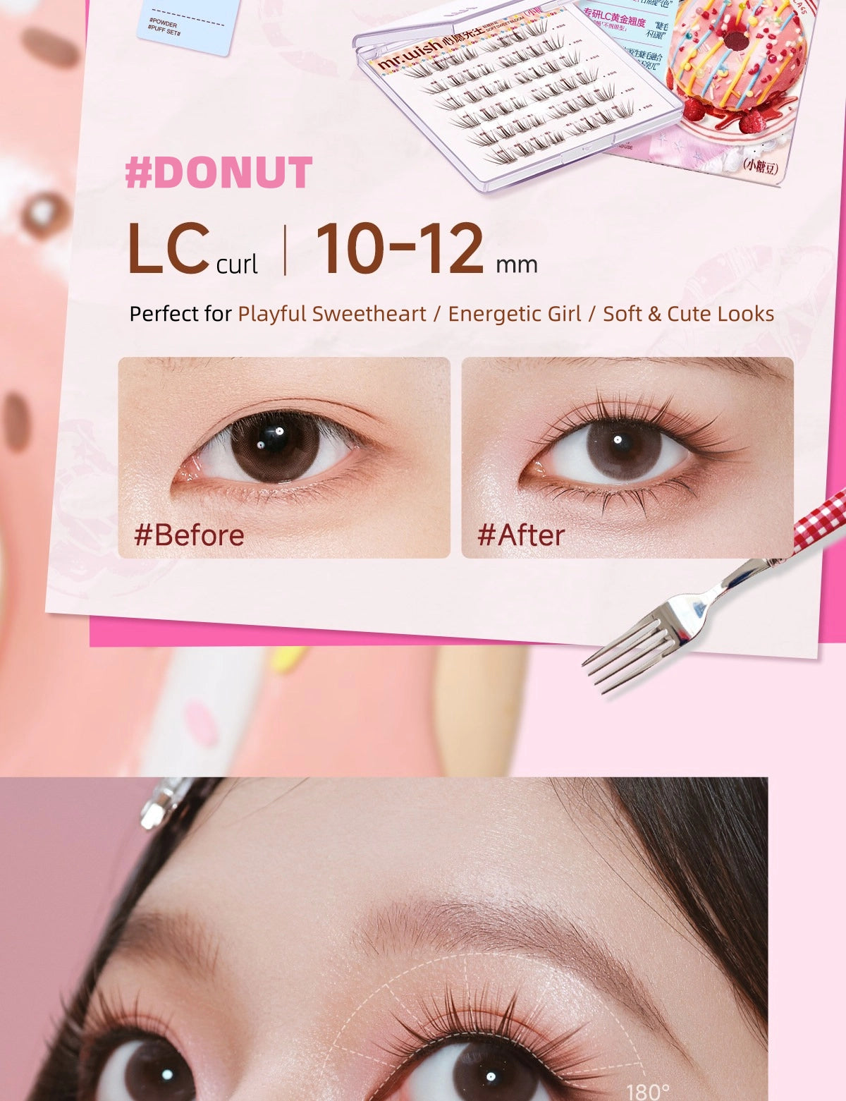 Mr.Wish - Sweet Spring Glue Free False Eyelashes 48 Clusters