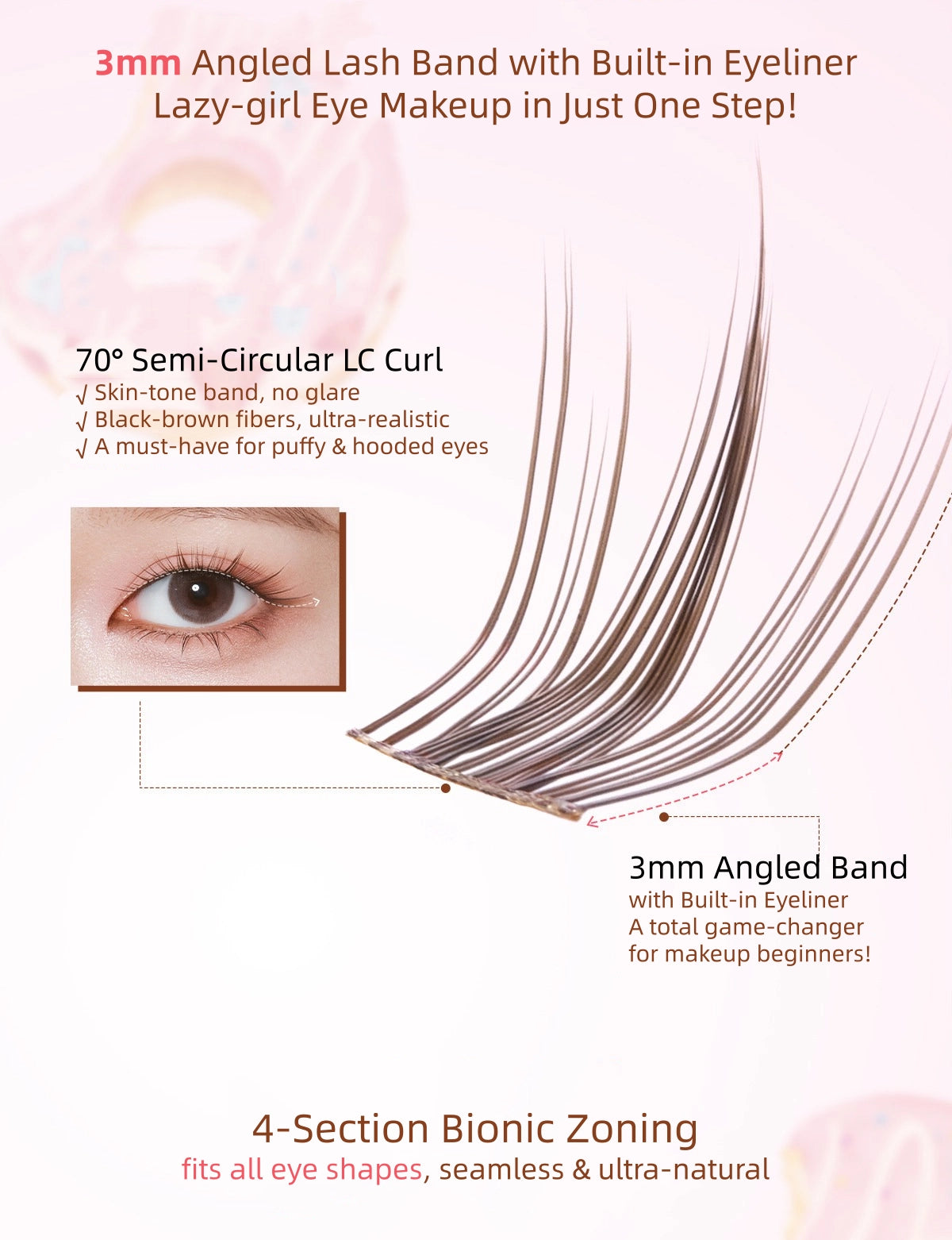 Mr.Wish - Sweet Spring Glue Free False Eyelashes 48 Clusters