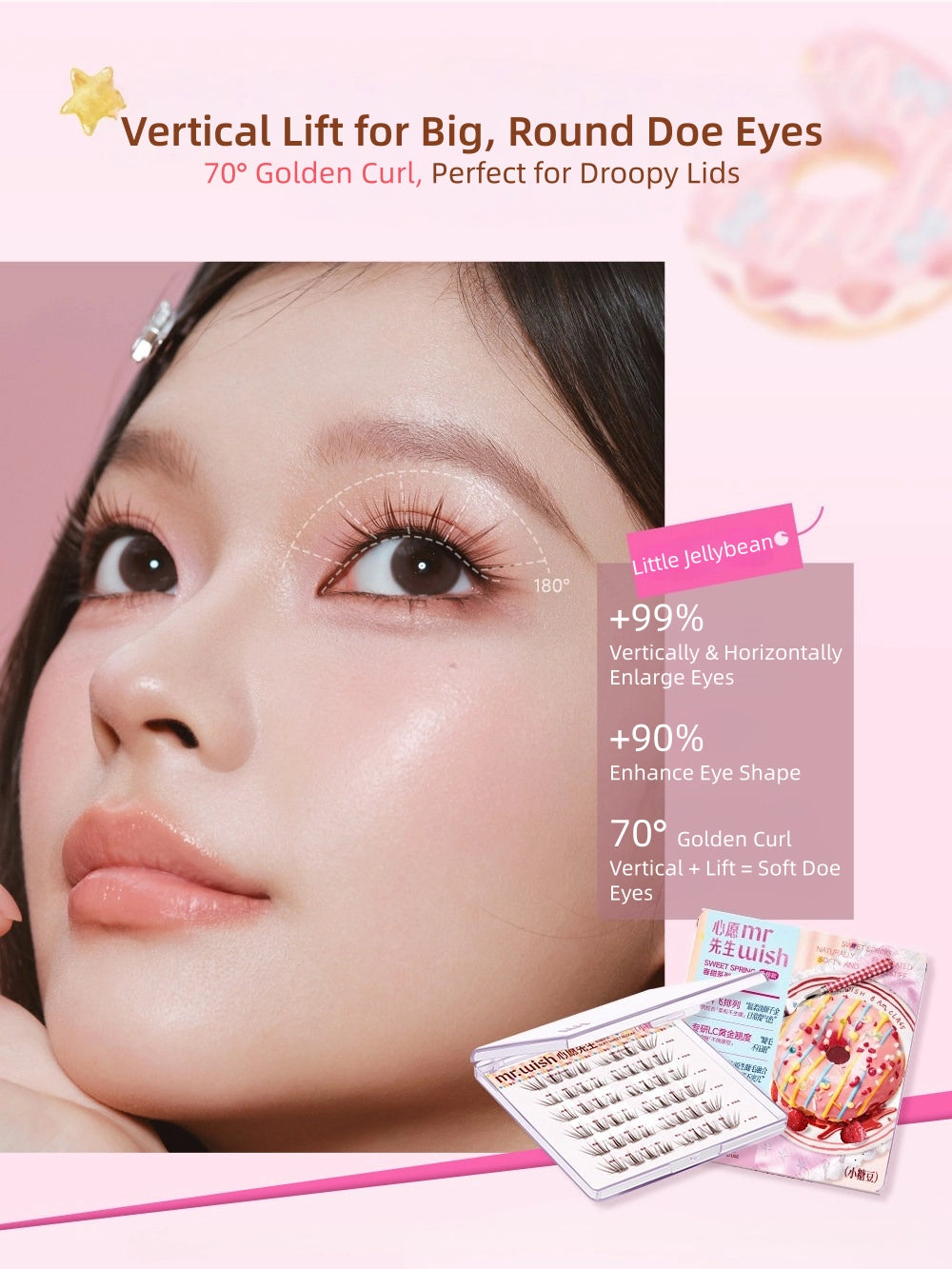 Mr.Wish - Sweet Spring Glue Free False Eyelashes 48 Clusters