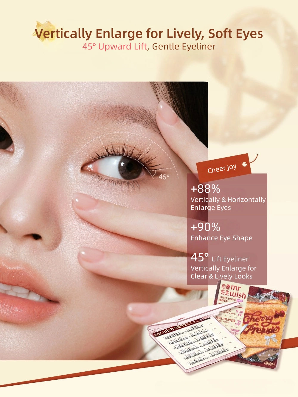 Mr.Wish - Sweet Spring Glue Free False Eyelashes 48 Clusters