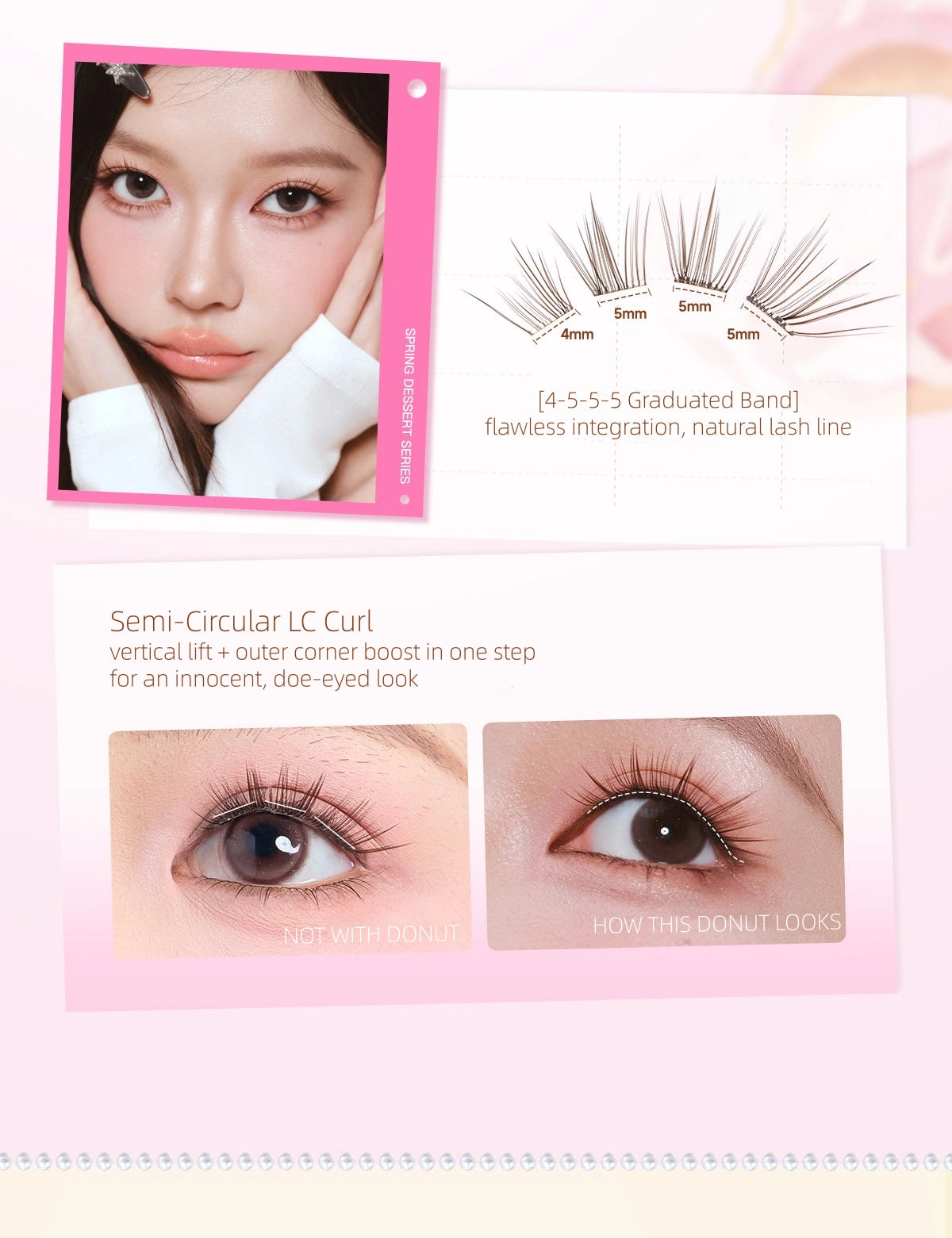 Mr.Wish - Sweet Spring Glue Free False Eyelashes 48 Clusters