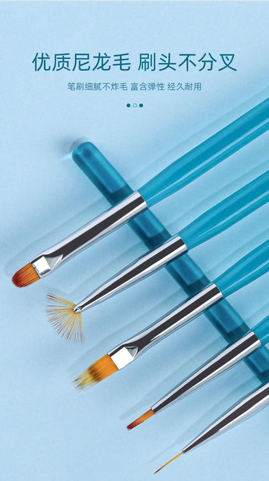Buy SHILLS PROFESSIONAL Nail Brush 7Pcs/Set Nail Art Brush Set Uv Gel Nail  Painting Brushes With Rhinestone Handle Nail Liner Brush Nail Drawing Pen  Multicolor Online at Low Prices in India -
