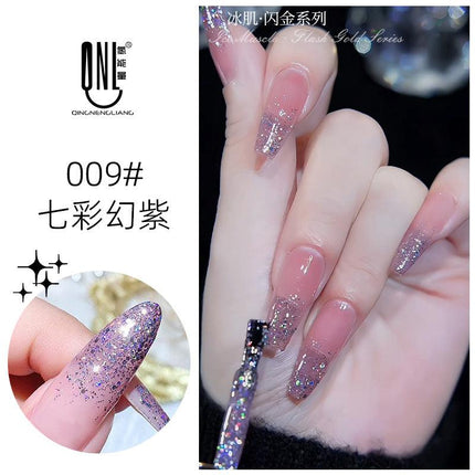 Nail Color Glue Glitter Effect YSN009 - Chic Decent