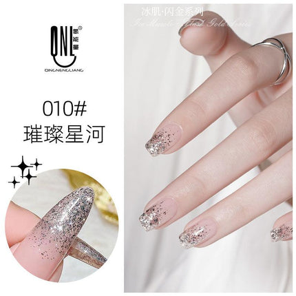 Nail Color Glue Glitter Effect YSN009 - Chic Decent