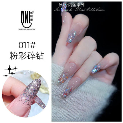 Nail Color Glue Glitter Effect YSN009 - Chic Decent