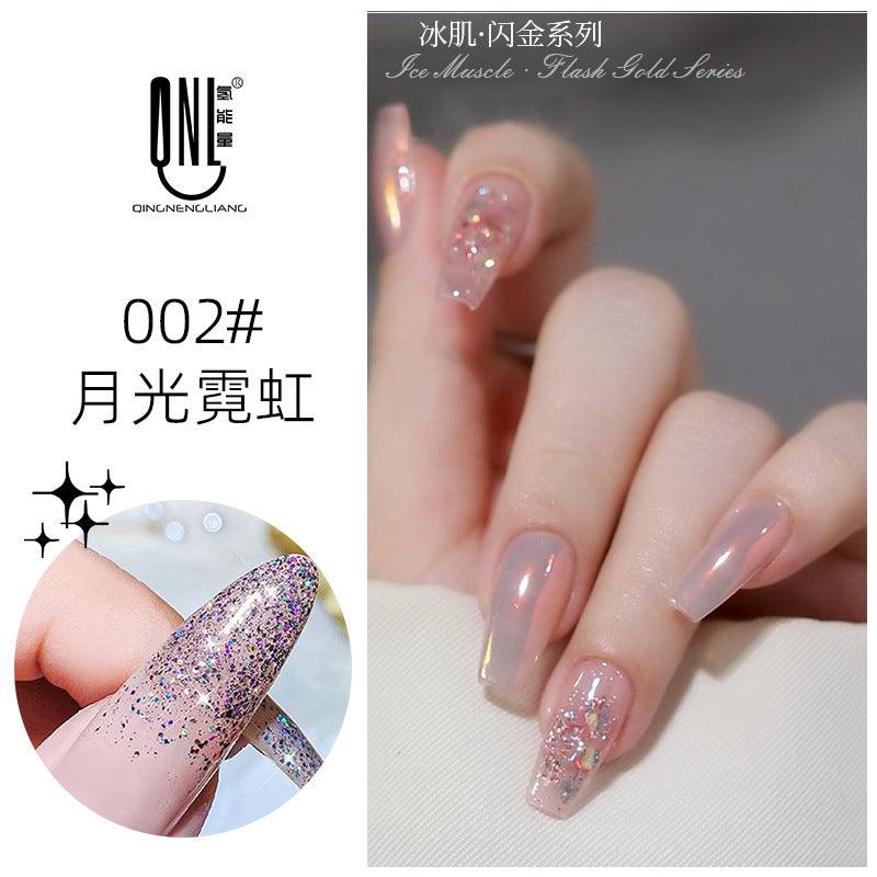 Nail Color Glue Glitter Effect YSN009 - Chic Decent