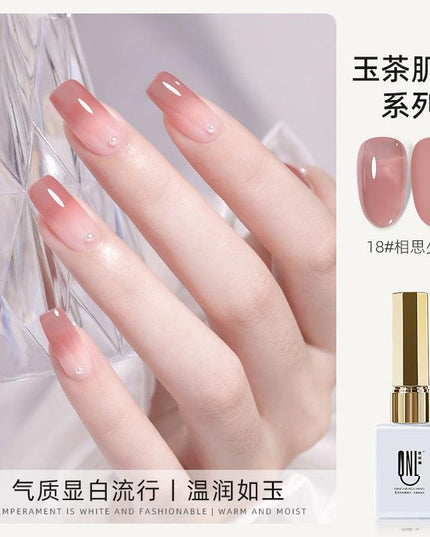Nail Color Glue Jade Tea Texture YSN017 - Chic Decent