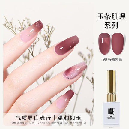 Nail Color Glue Jade Tea Texture YSN017 - Chic Decent