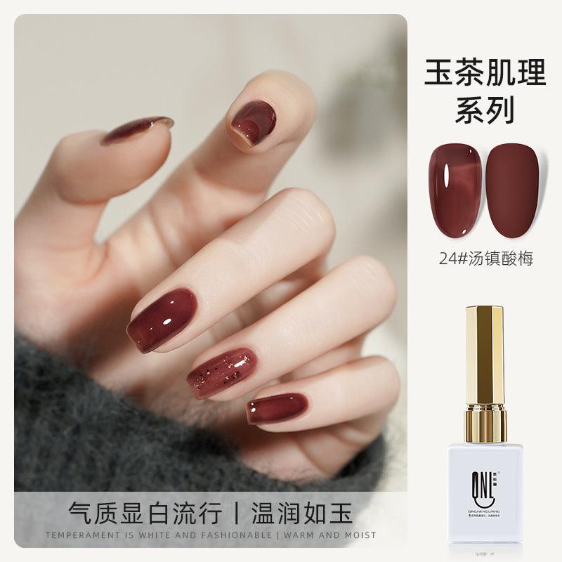 Nail Color Glue Jade Tea Texture YSN017 - Chic Decent