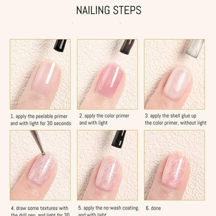 Nail Color Glue Pearl Shell Effect YSN010 - Chic Decent