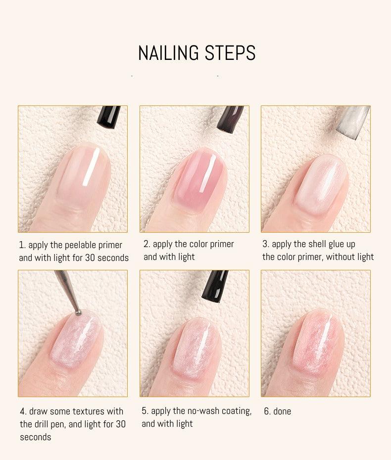 Nail Color Glue Pearl Shell Effect YSN010 - Chic Decent