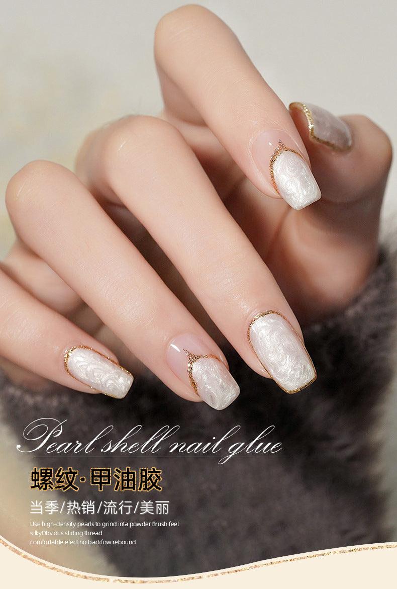 Nail Color Glue Pearl Shell Effect YSN010 - Chic Decent