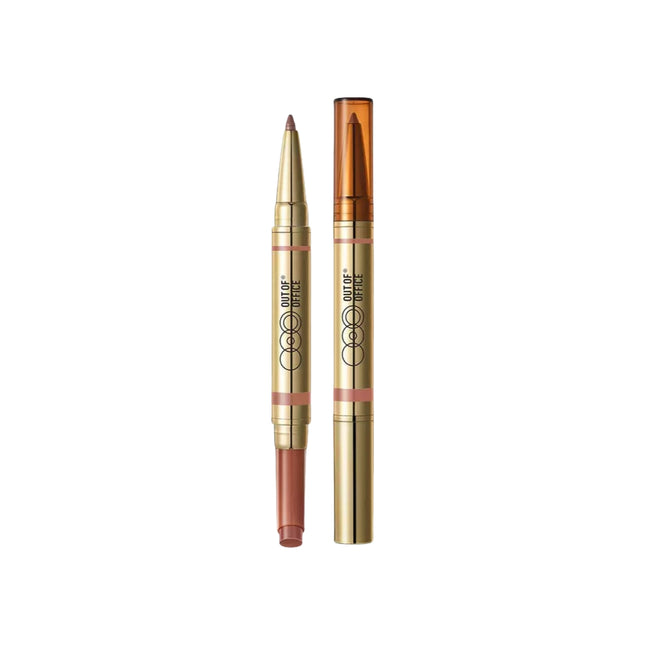 OUT OF OFFICE 2IN1 Glossy Lip Balm n Lipliner Duo 1.3g+300mg