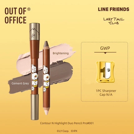 OUTOFOFFICE - Contour N Highlight Duo Pencil Pro 5g