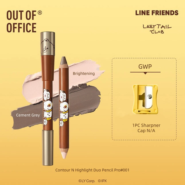 OUTOFOFFICE - Contour N Highlight Duo Pencil Pro 5g