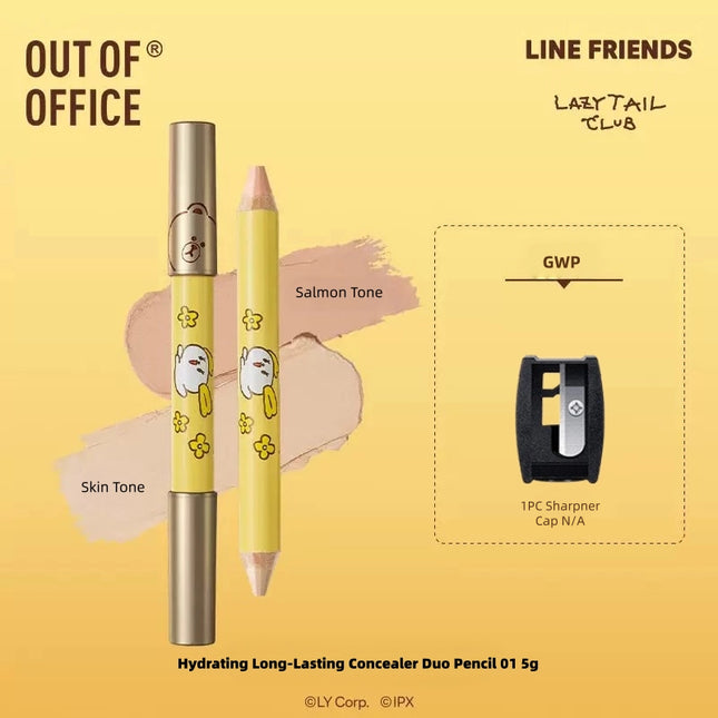 OUTOFOFFICE - Hydrating Long-Lasting Concealer Duo Pencil 01 5g