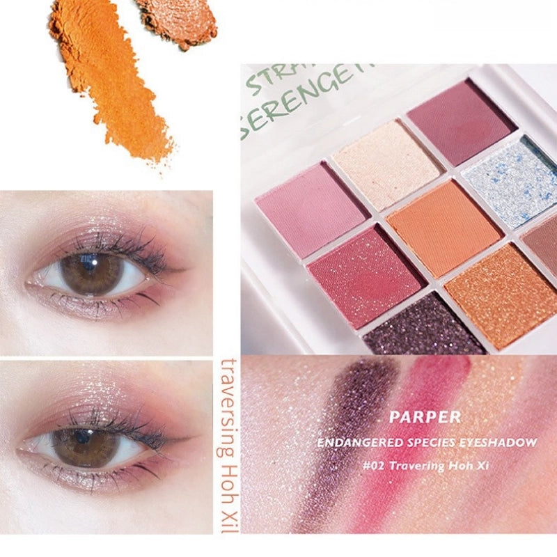 PARPER Endangered Species Eyeshadow 9 Colors PPR003