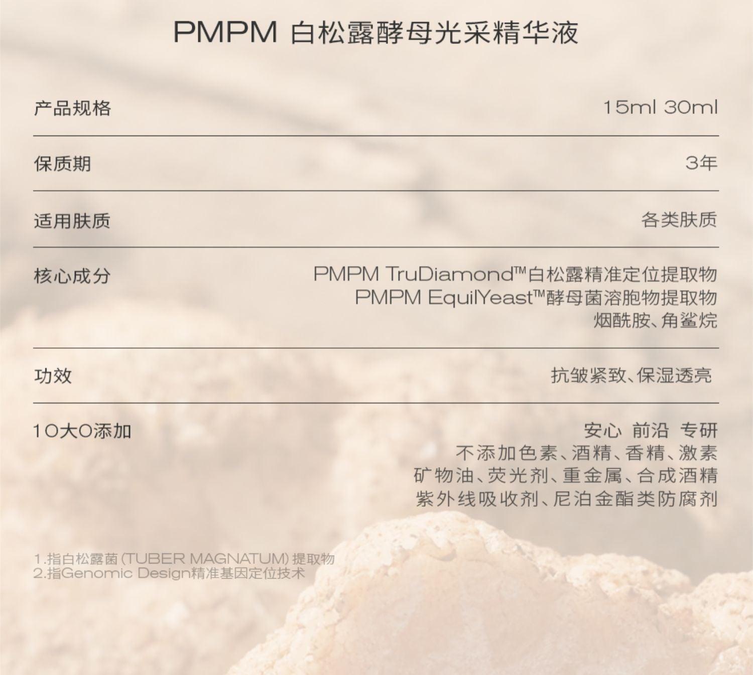 PMPM Tuber Magnatum Ferment Lumious Essence PM036 - Chic Decent