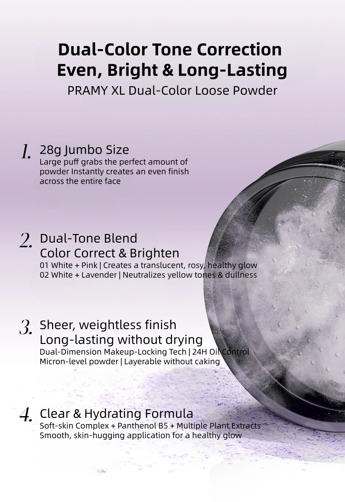 PRAMY - XL Dual-Color Loose Powder 28g